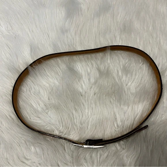 Vintage Saks Fifth Avenue Snakeskin Genuine Leather Belt Size Medium - Picture 5 of 5